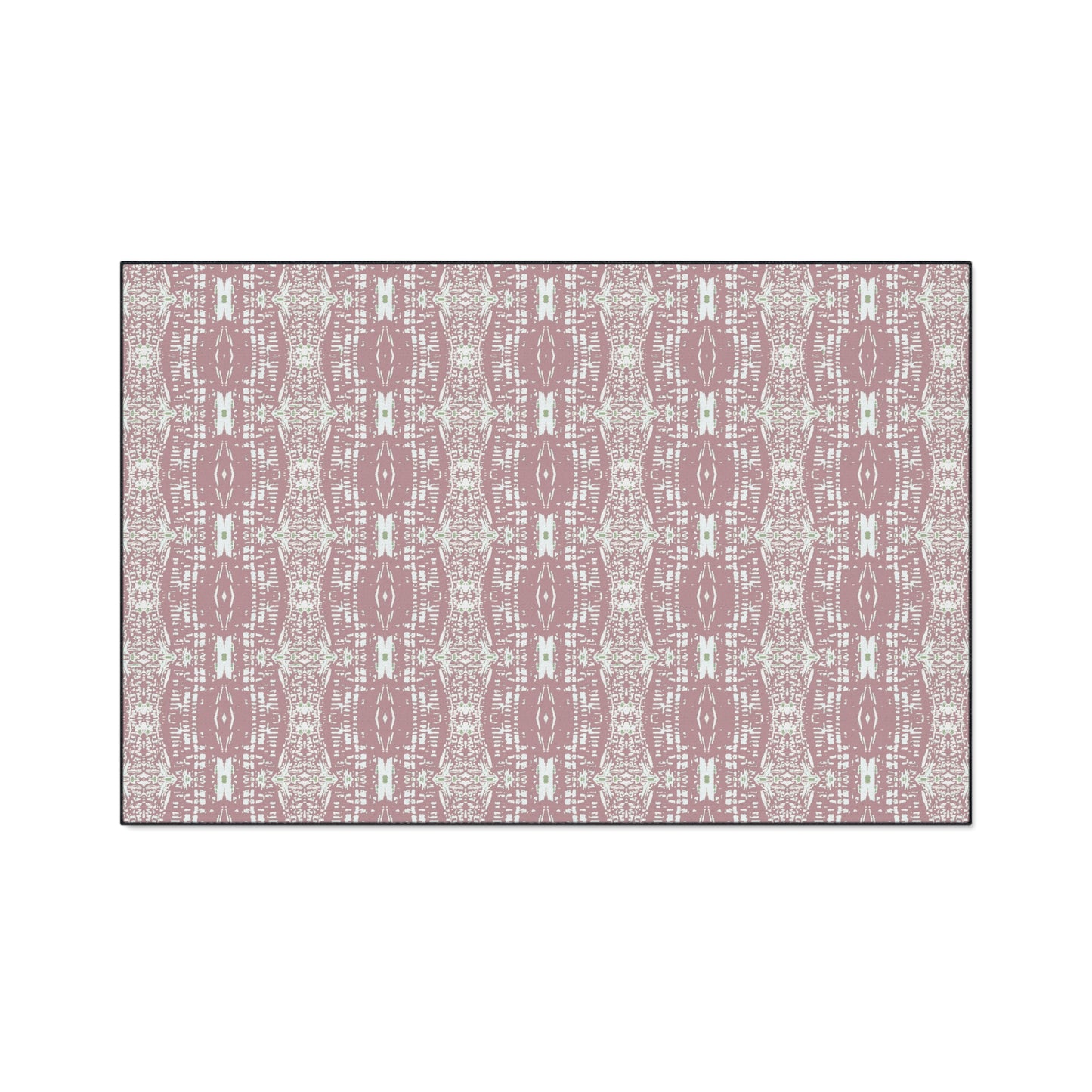Stylish Heavy Duty Floor Mat, Half Bambo© Dusty Rose, Non-slip Entrance Rug, Boho Home Decor, Kitchen Mat, Indoor/Outdoor Mat,
