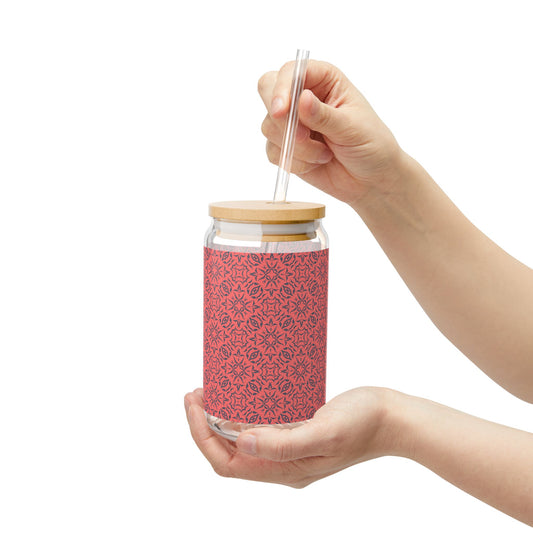 Copy of Copy of Sipper Glass, Royal Prim©, Coral, 16oz