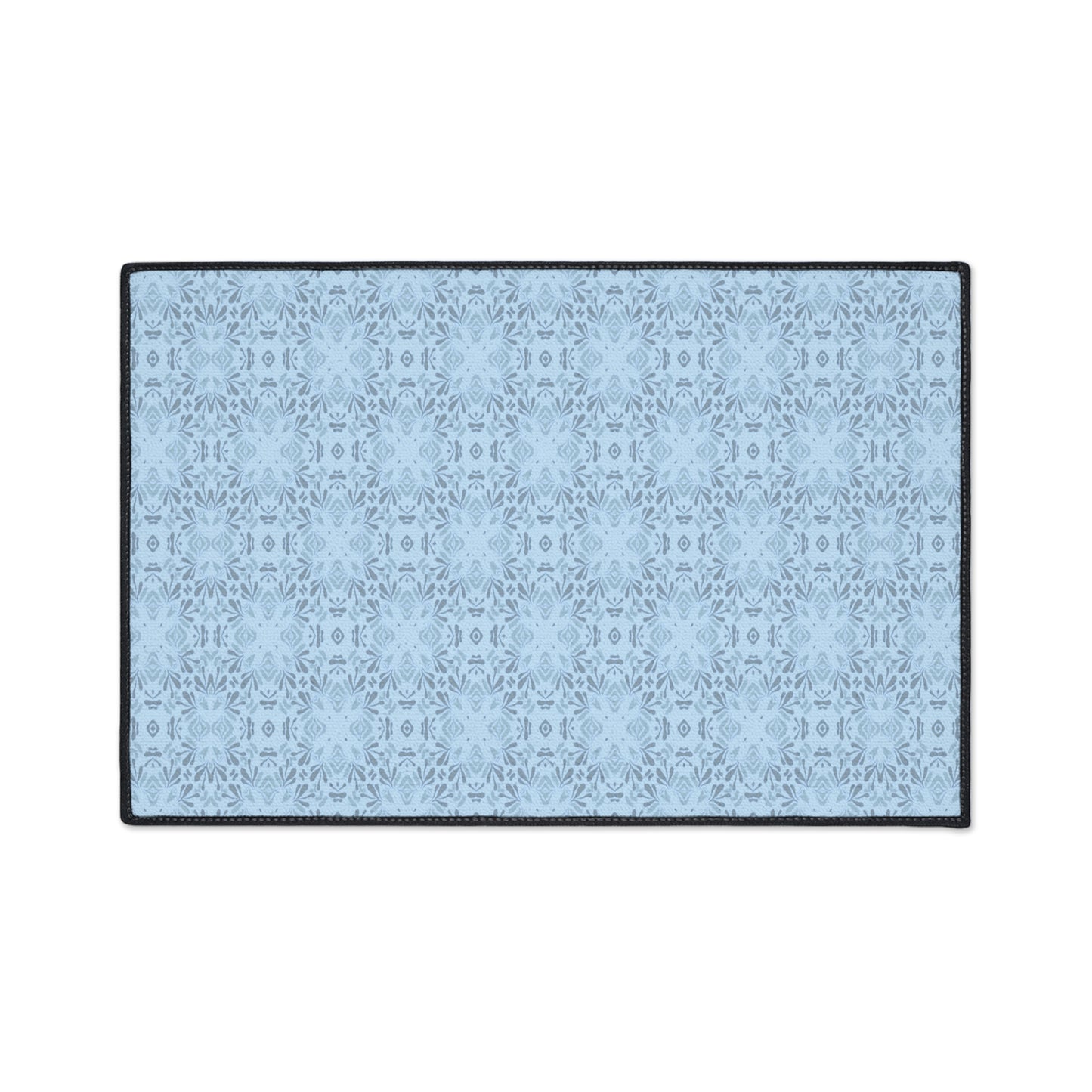Stylish Heavy Duty Floor Mat Frond Splash Mini© Blue, for Durable Home Decor, Entryway Rug, Non-Slip Kitchen Mat, Modern Design