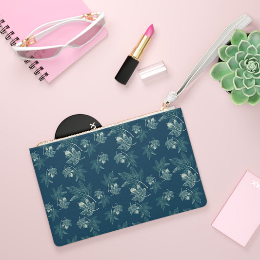 Clutch Bag, Oak Leaf Hydrangea© Teal