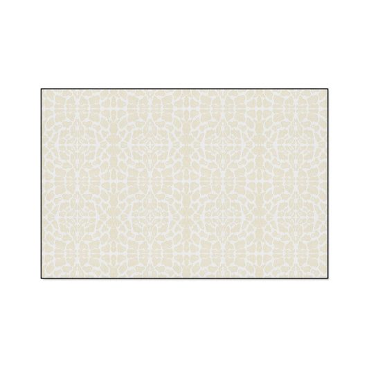 Heavy Duty Floor Mat - "Snow Leopard" Durable Area Rug, Non-Slip Home Decor, Heavy Traffic Welcome Mat, Kitchen & Entryway