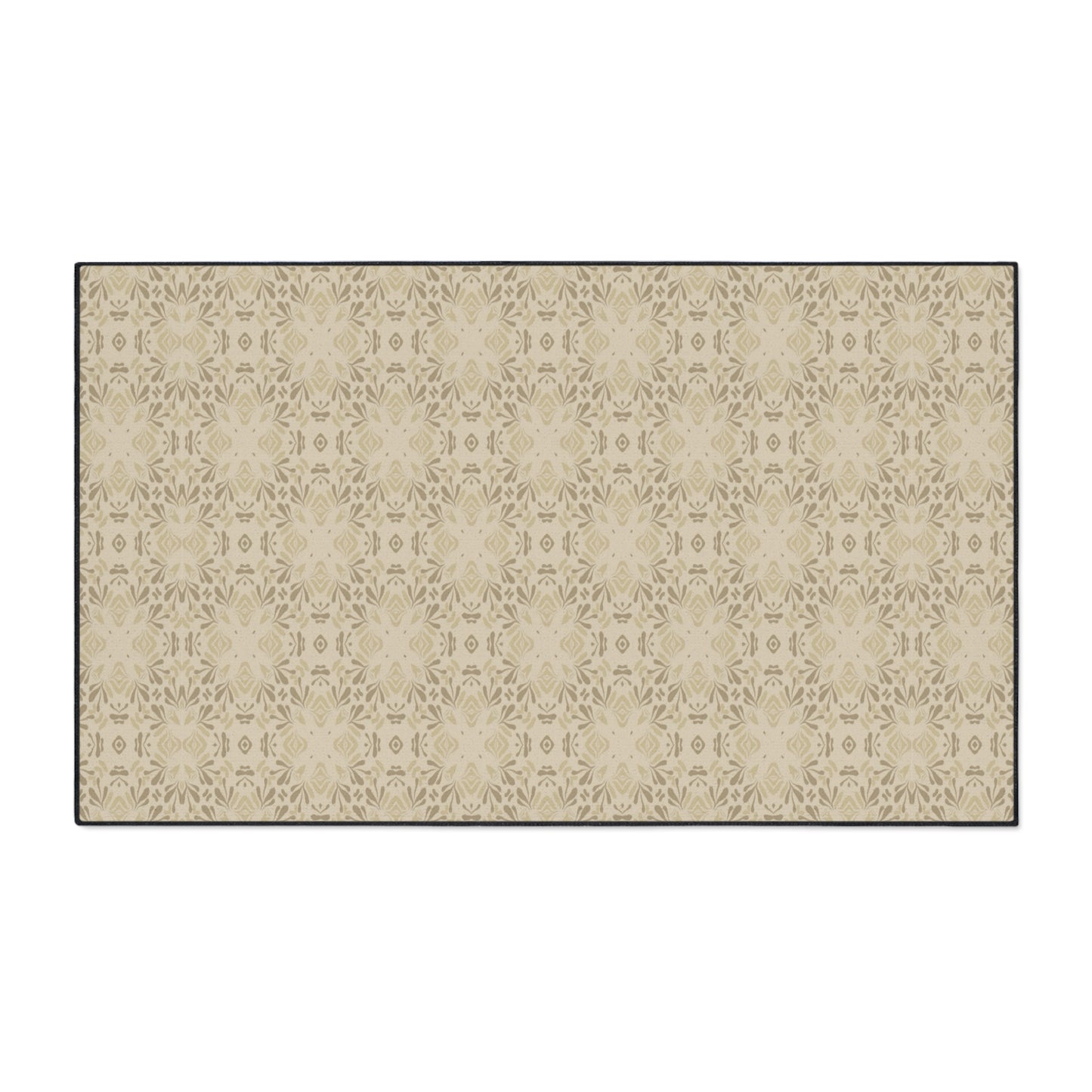 Stylish Heavy Duty Floor Mat, Frond Splash Mini© Beige, for Home Entryway, Durable Decorative Rug, Modern Kitchen Mat, Versatile Non-Slip