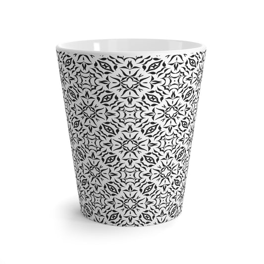 Latte Mug, Royal Prim© Black and White