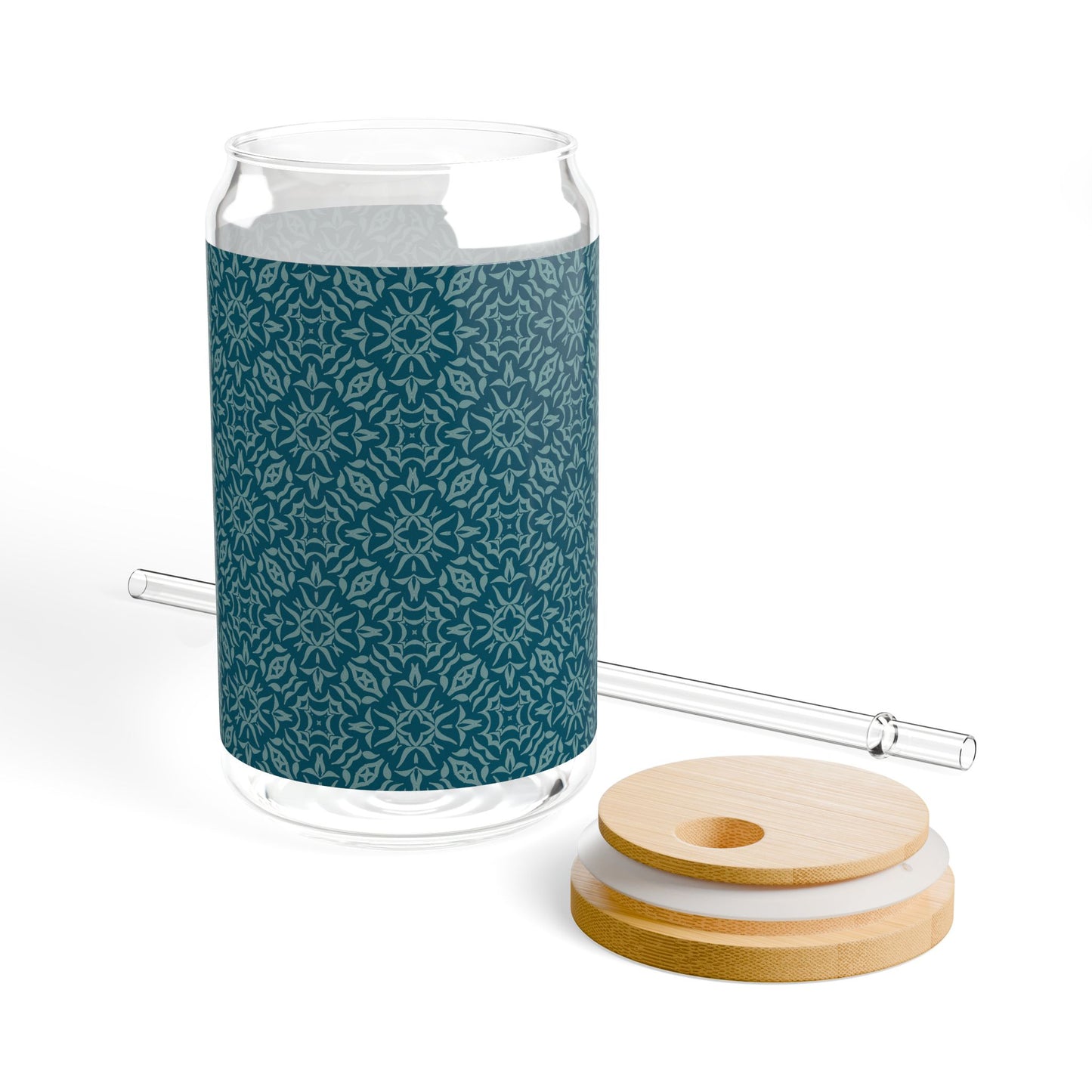 Copy of Sipper Glass, Royal Prim©, Teal, 16oz