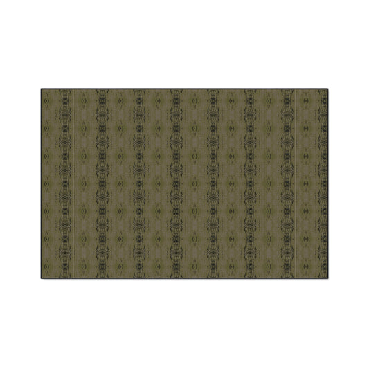 Stylish Heavy Duty Floor Mat - Half Bamboo© Deep Olive, Durable Indoor/Outdoor Rug, Home Entry Mat, Kitchen Floor Protector