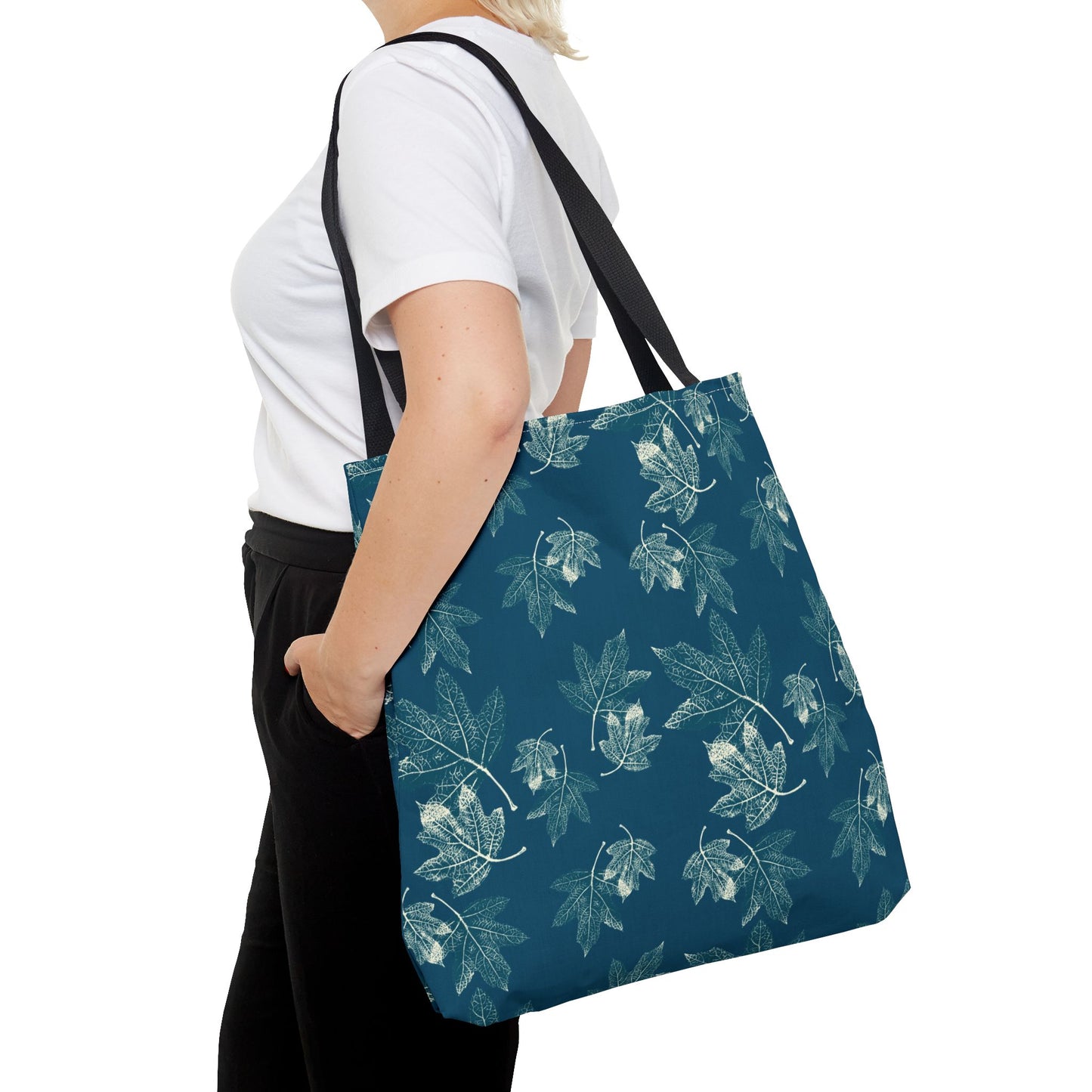 Tote Bag - Oak leaf Hydrangea© in Teal