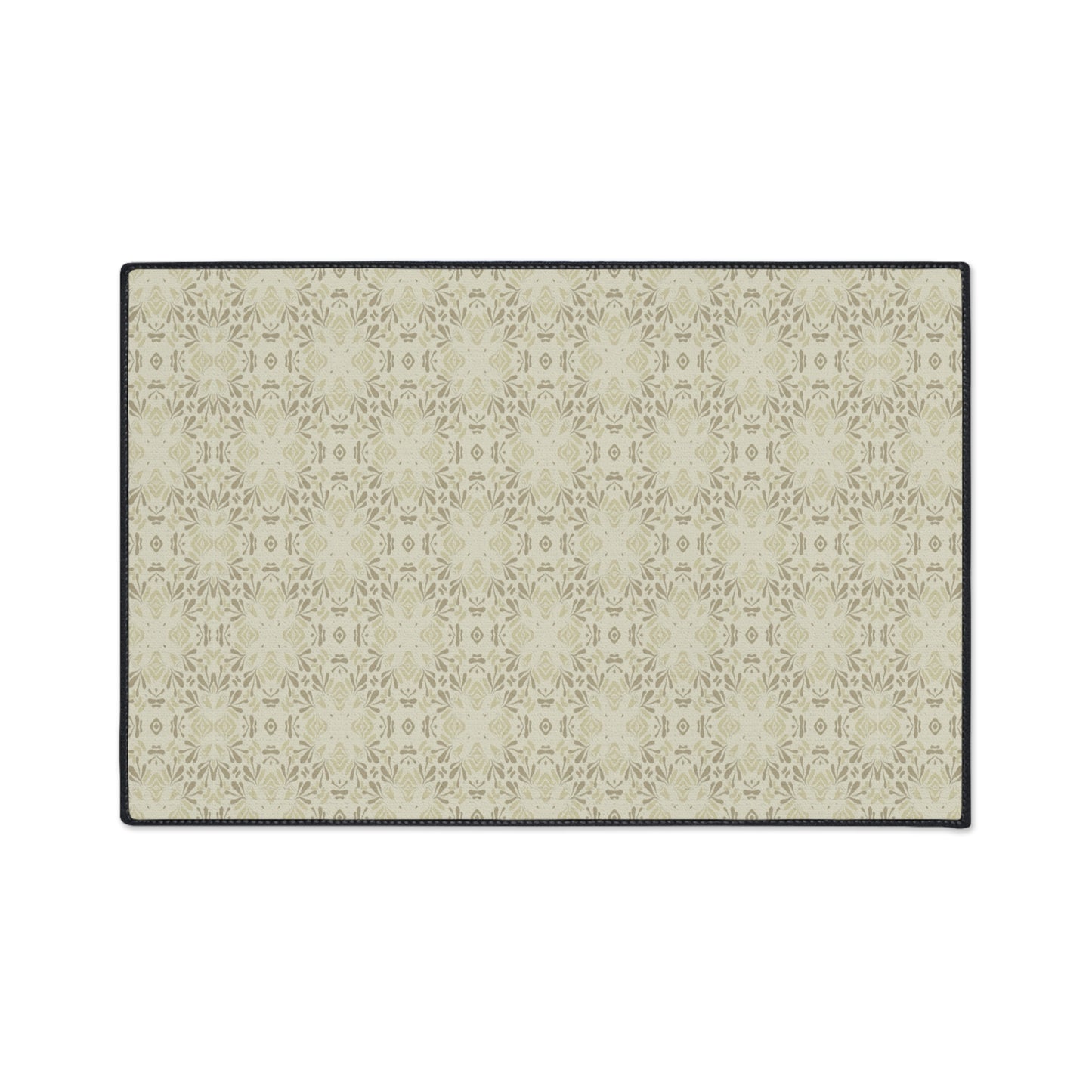 Elegant Heavy Duty Floor Mat Frond Splash Mini© Wheat, for Home Decor, Kitchen Rug, Stylish Entrance Mat, Durable Area Floor Mat, Non-slip