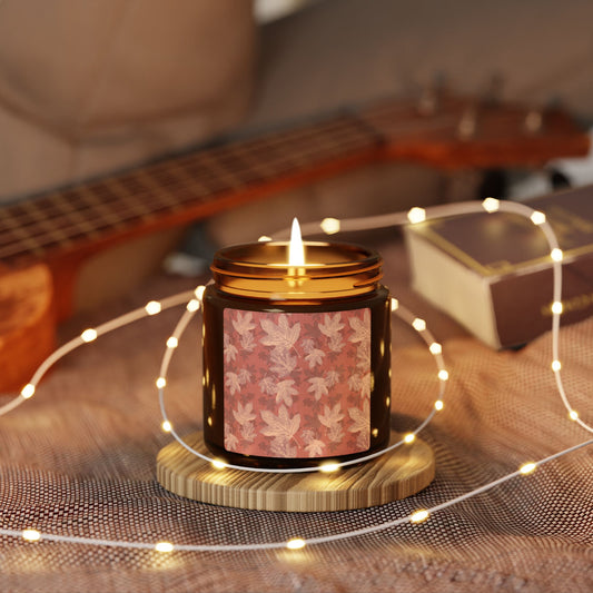 Cozy Autumn Scented Candle, Oak Leaf Hydrangea© in Terracotta, Perfect for Fall Decor, Gifts, Relaxation, Aromatherapy, Home Fragrance
