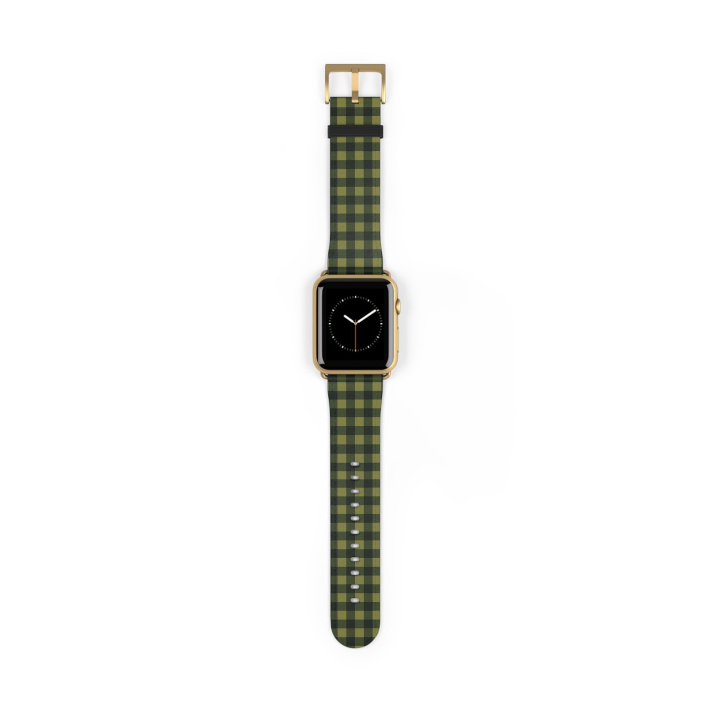 Green Buffalo Plaid Watch Band — Lightweight Patterned Apple Watch Strap