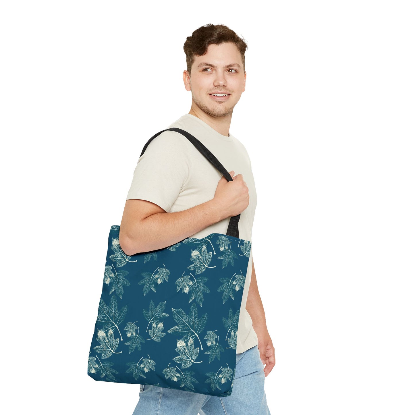 Tote Bag - Oak leaf Hydrangea© in Teal