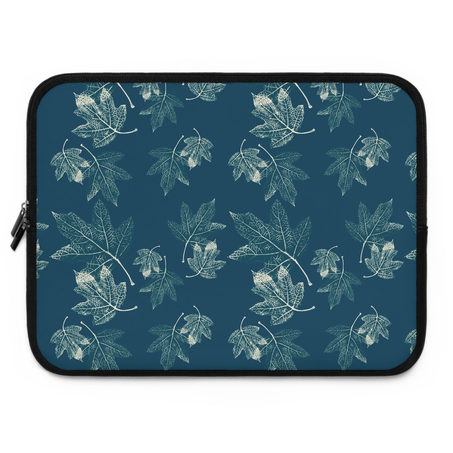 Laptop Sleeve - Oak Leaf Hydrangea© in Teal