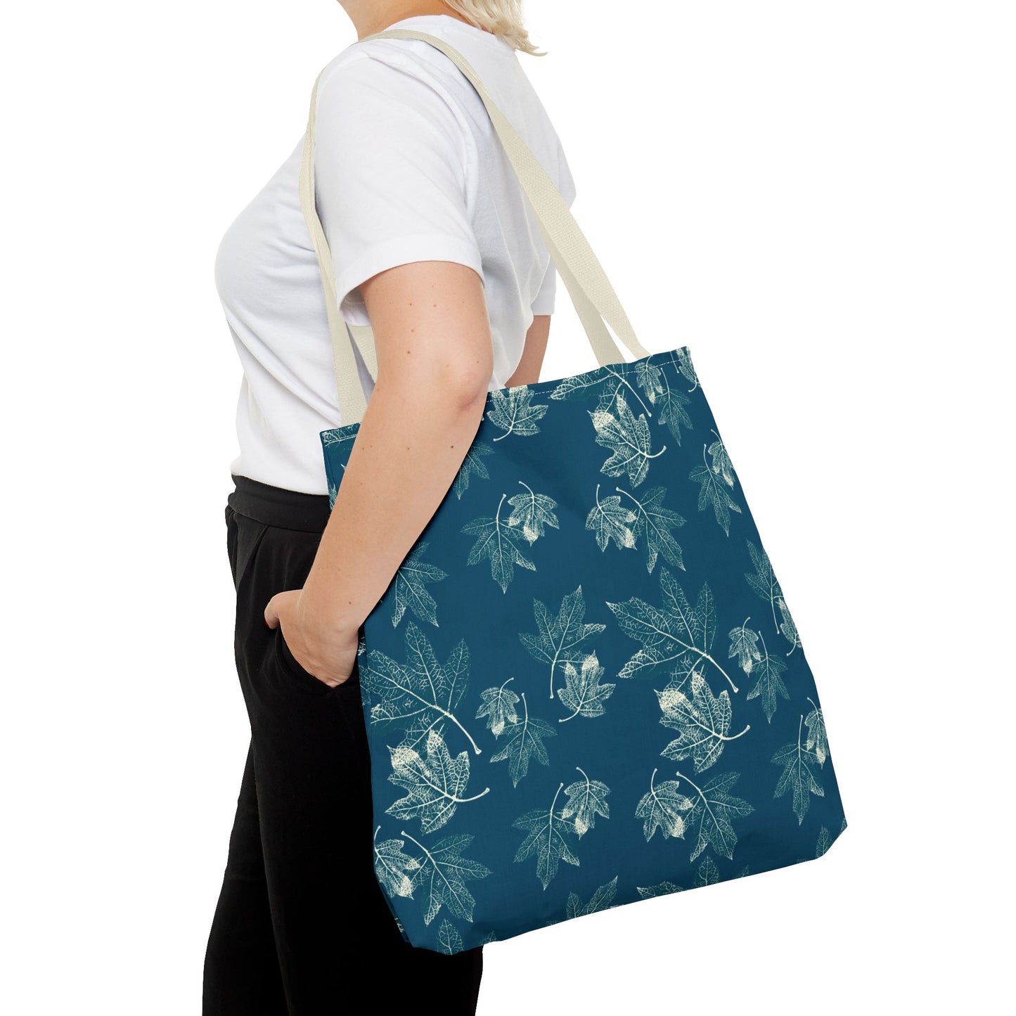 Tote Bag - Oak leaf Hydrangea© in Teal