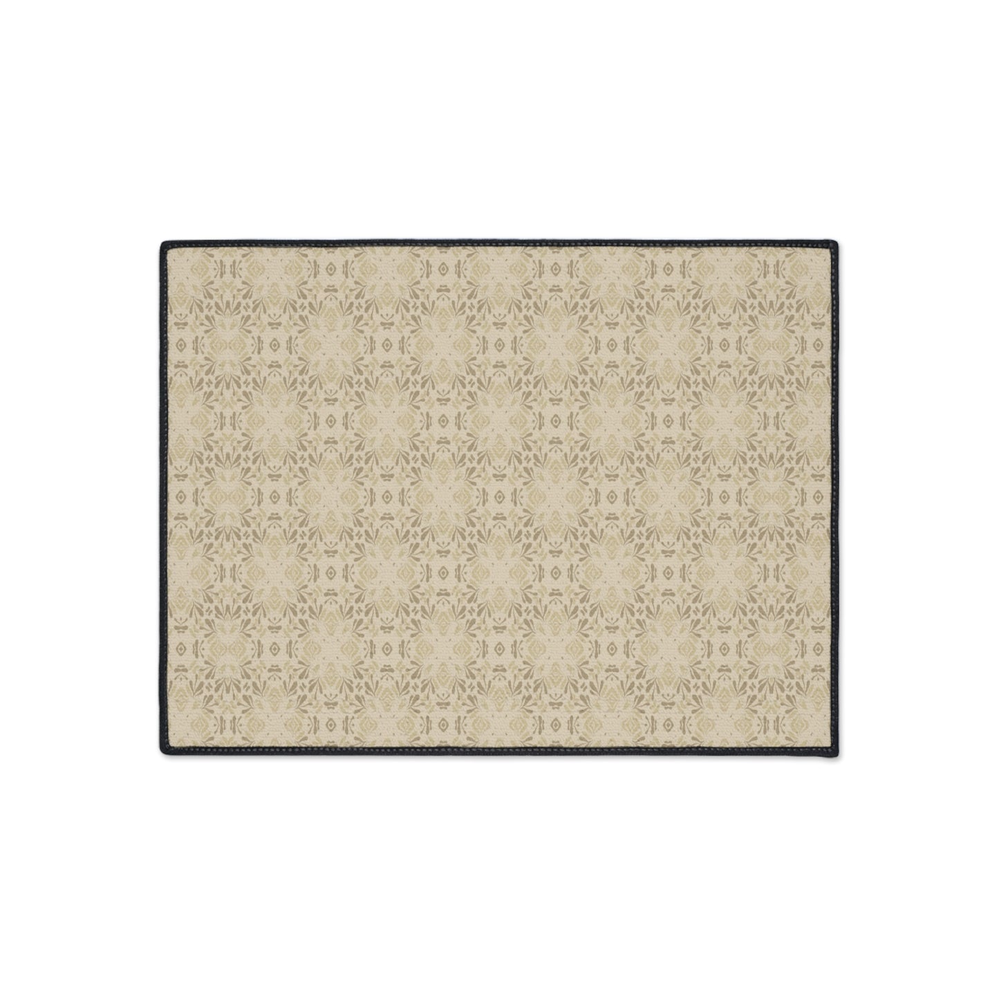 Stylish Heavy Duty Floor Mat, Frond Splash Mini© Beige, for Home Entryway, Durable Decorative Rug, Modern Kitchen Mat, Versatile Non-Slip