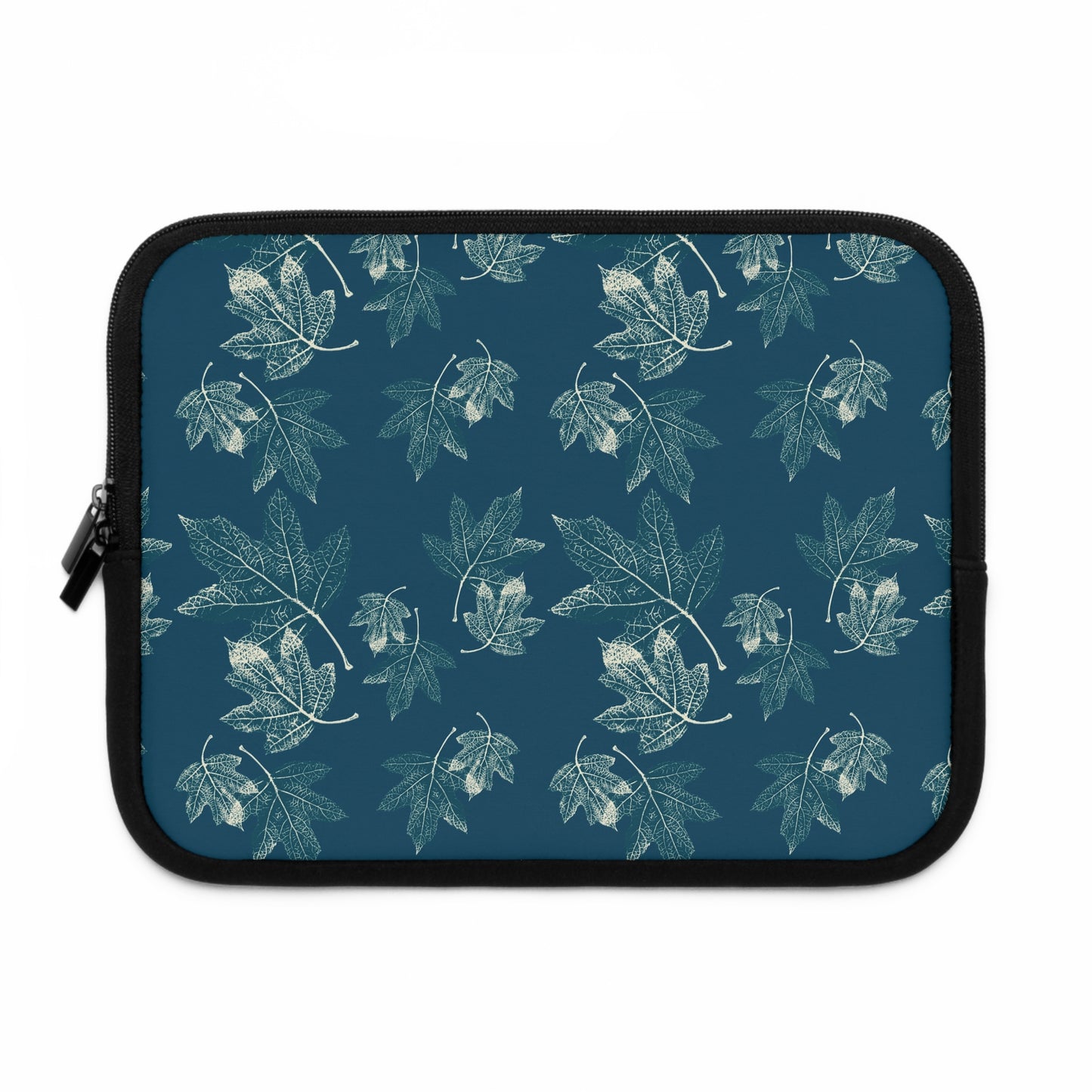 Laptop Sleeve - Oak Leaf Hydrangea© in Teal