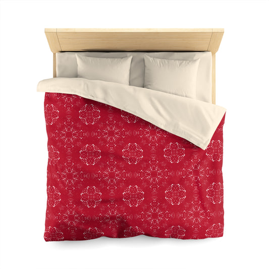 Microfiber Duvet Cover - Batik Scatter, Red