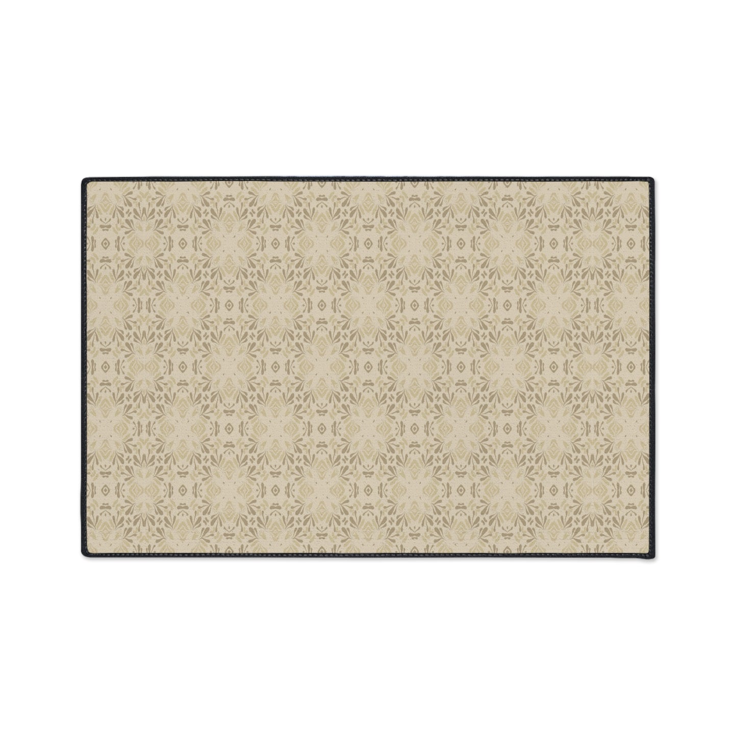 Stylish Heavy Duty Floor Mat, Frond Splash Mini© Beige, for Home Entryway, Durable Decorative Rug, Modern Kitchen Mat, Versatile Non-Slip