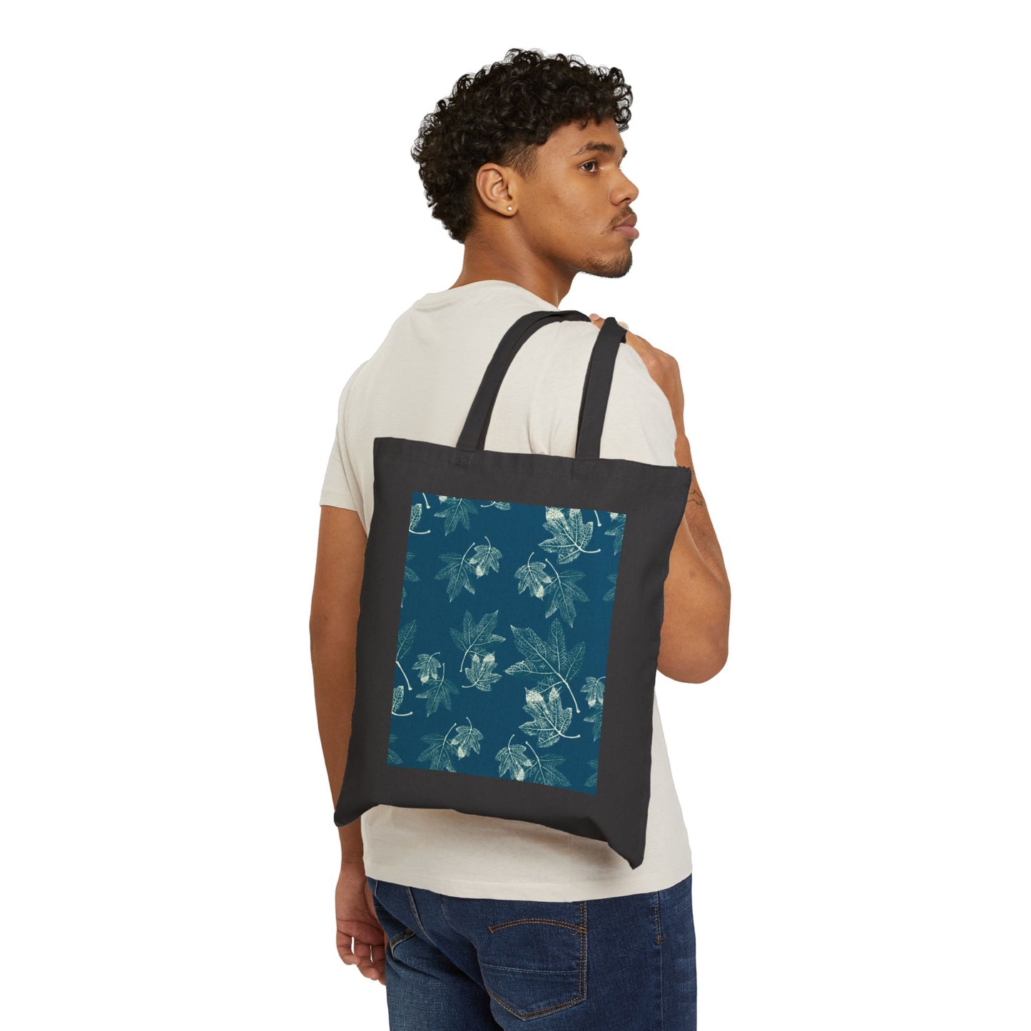 Cotton Canvas Tote Bag - Oak Leaf Hydrangea©