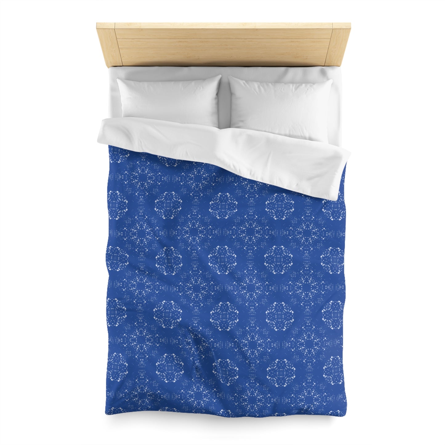 Microfiber Duvet Cover - Batik Scatter©, Dark Blue