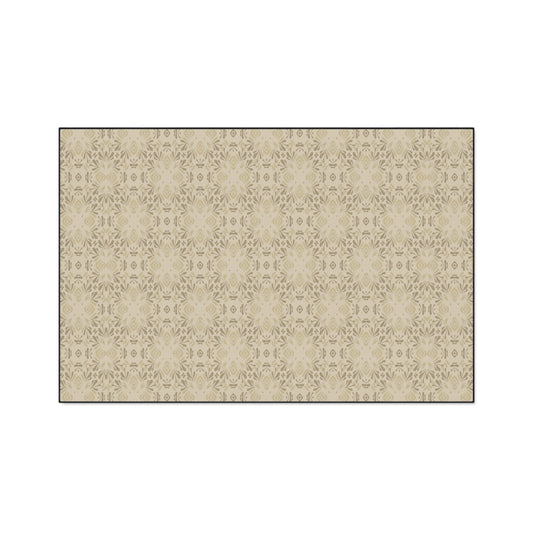 Stylish Heavy Duty Floor Mat, Frond Splash Mini© Beige, for Home Entryway, Durable Decorative Rug, Modern Kitchen Mat, Versatile Non-Slip