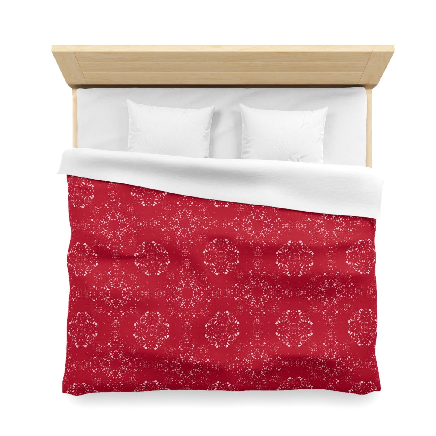 Microfiber Duvet Cover - Batik Scatter, Red