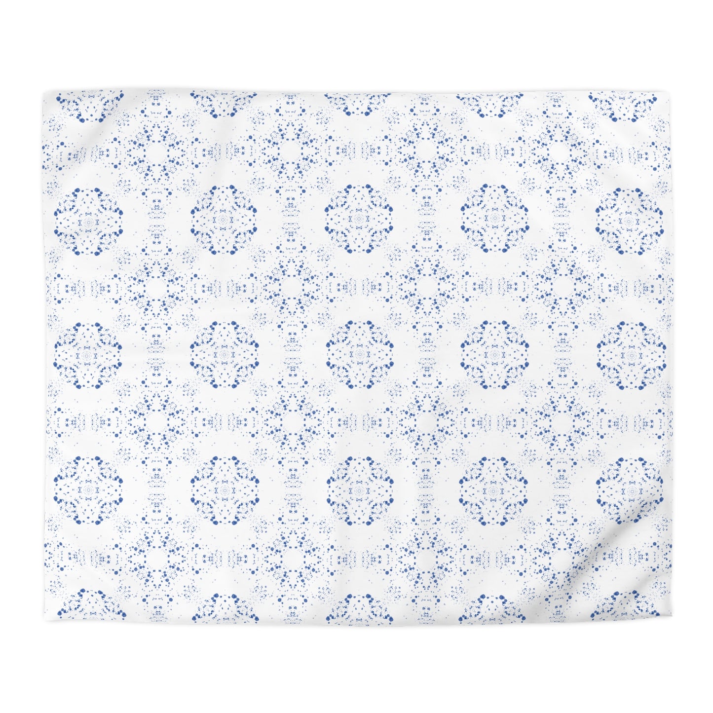 Microfiber Duvet Cover - Batik Scatter, Light Blue