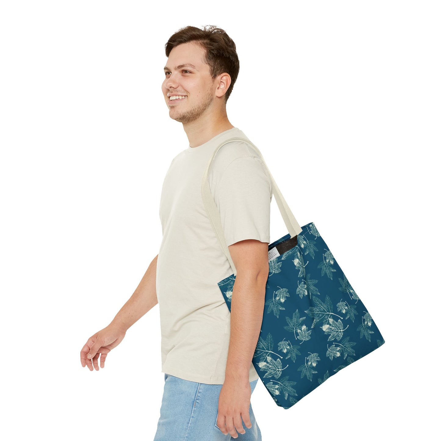 Tote Bag - Oak leaf Hydrangea© in Teal