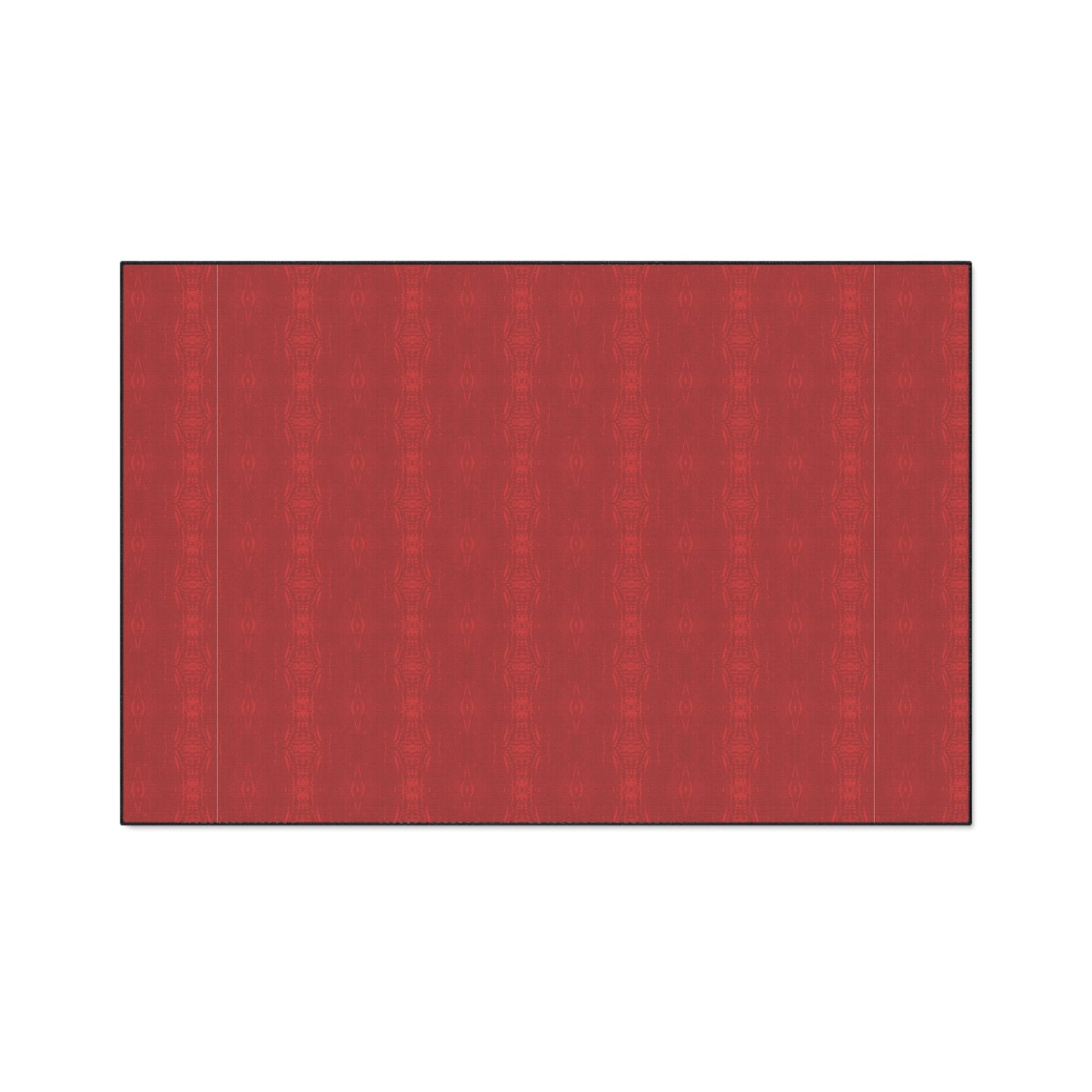 Heavy Duty Floor Mat - Half Bamboo© Deep Red, Durable Entryway Rug, Non-Slip Kitchen Mat, Outdoor Patio Mat, Waterproof Floor Protector
