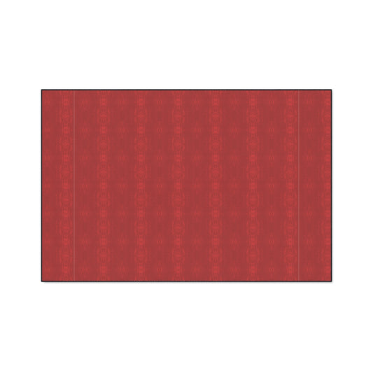Heavy Duty Floor Mat - Half Bamboo© Deep Red, Durable Entryway Rug, Non-Slip Kitchen Mat, Outdoor Patio Mat, Waterproof Floor Protector