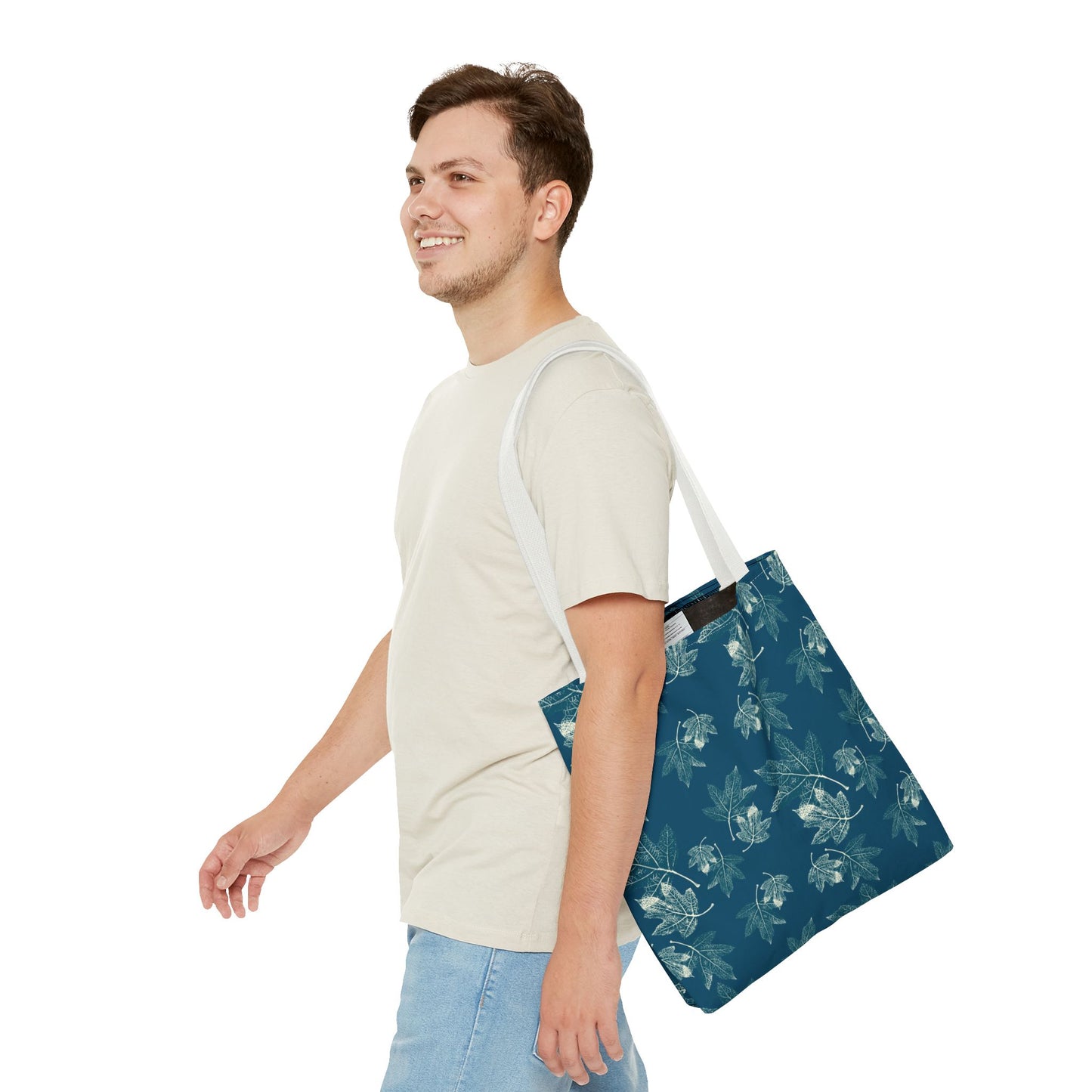 Tote Bag - Oak leaf Hydrangea© in Teal