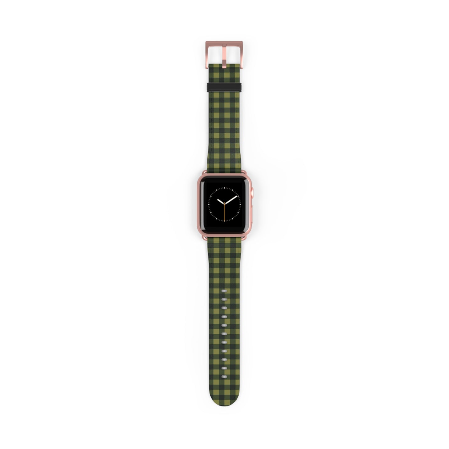 Green Buffalo Plaid Watch Band — Lightweight Patterned Apple Watch Strap