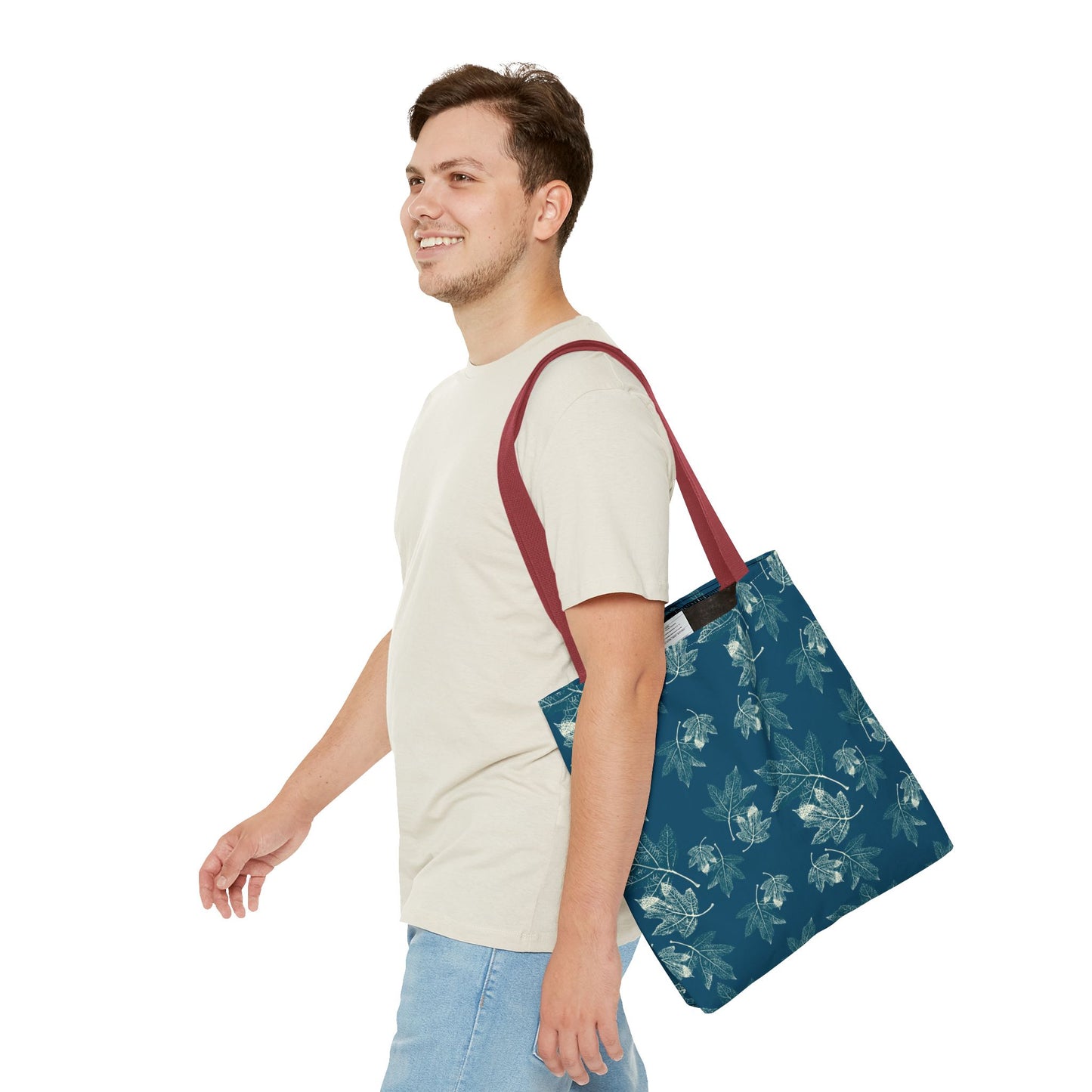 Tote Bag - Oak leaf Hydrangea© in Teal