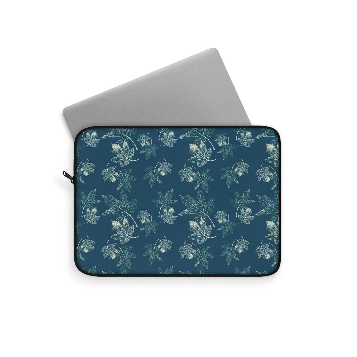 Laptop Sleeve - Oak Leaf Hydrangea© in Teal