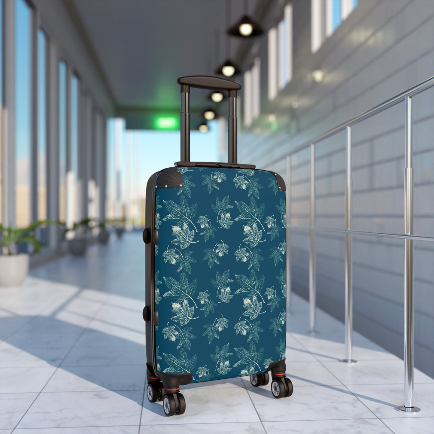 Suitcase - Oak Leaf Hydrangea© in Teal