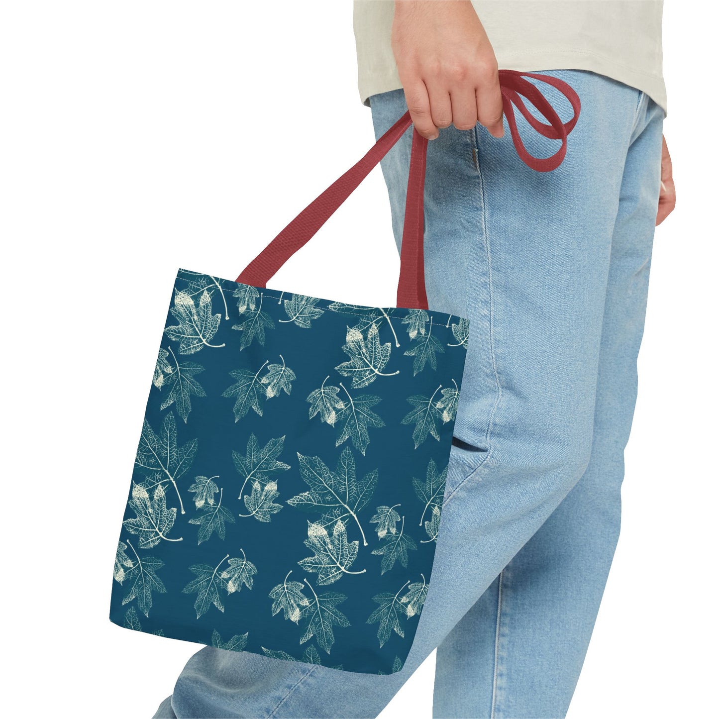 Tote Bag - Oak leaf Hydrangea© in Teal