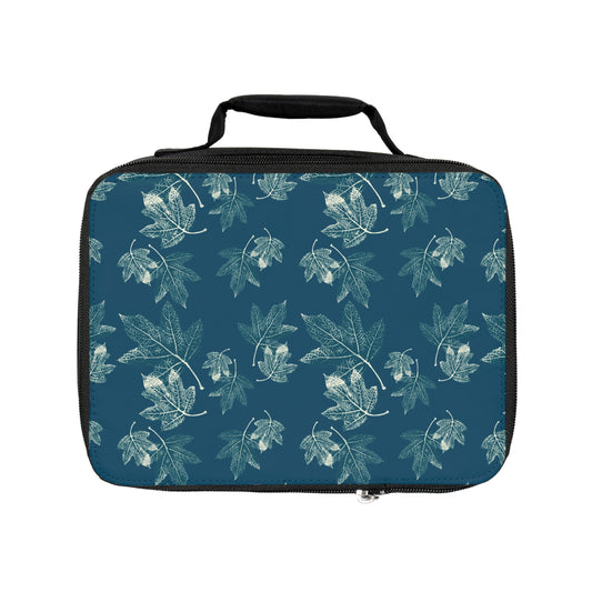 Lunch Bag - Oak Leaf Hydrangea© in Teal