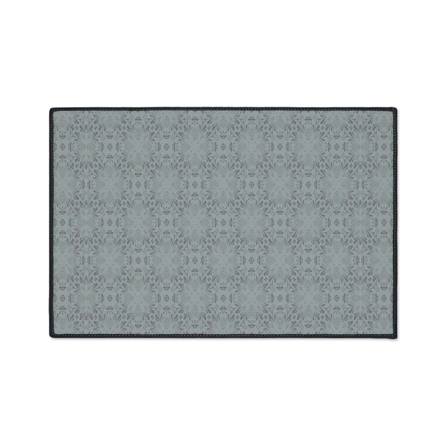 Elegant Heavy Duty Floor Mat Frond Splash Mini© Slate, for Home, Office Rug, Non-Slip Entryway Mat, Modern Kitchen Decor, Durable Area Rug