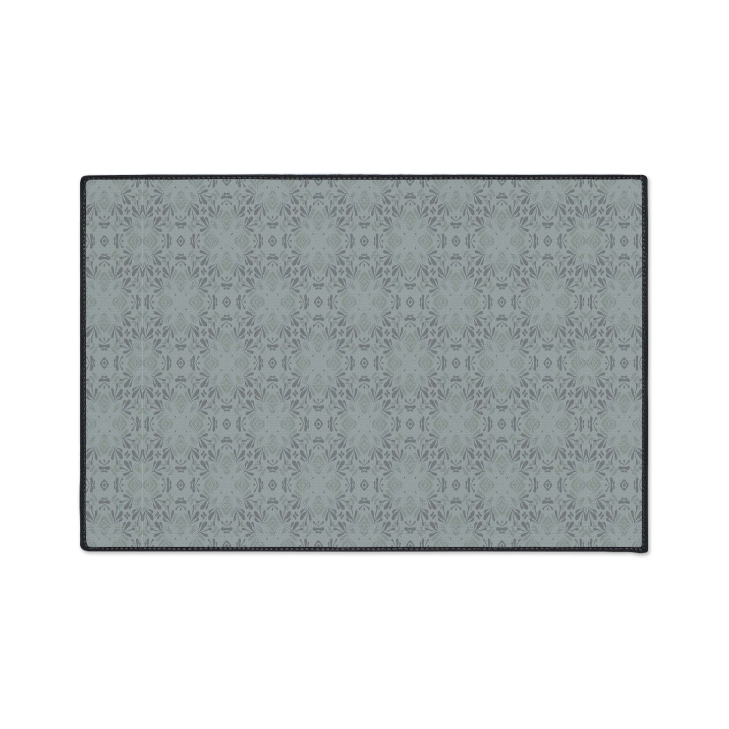 Elegant Heavy Duty Floor Mat Frond Splash Mini© Slate, for Home, Office Rug, Non-Slip Entryway Mat, Modern Kitchen Decor, Durable Area Rug