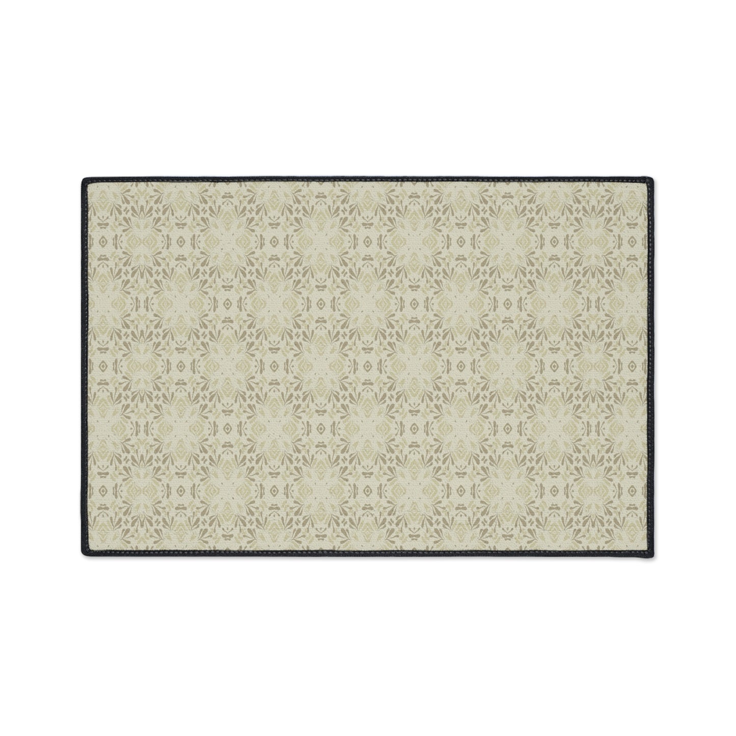 Elegant Heavy Duty Floor Mat Frond Splash Mini© Wheat, for Home Decor, Kitchen Rug, Stylish Entrance Mat, Durable Area Floor Mat, Non-slip