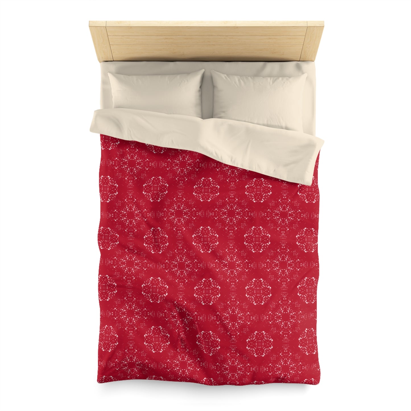 Microfiber Duvet Cover - Batik Scatter, Red