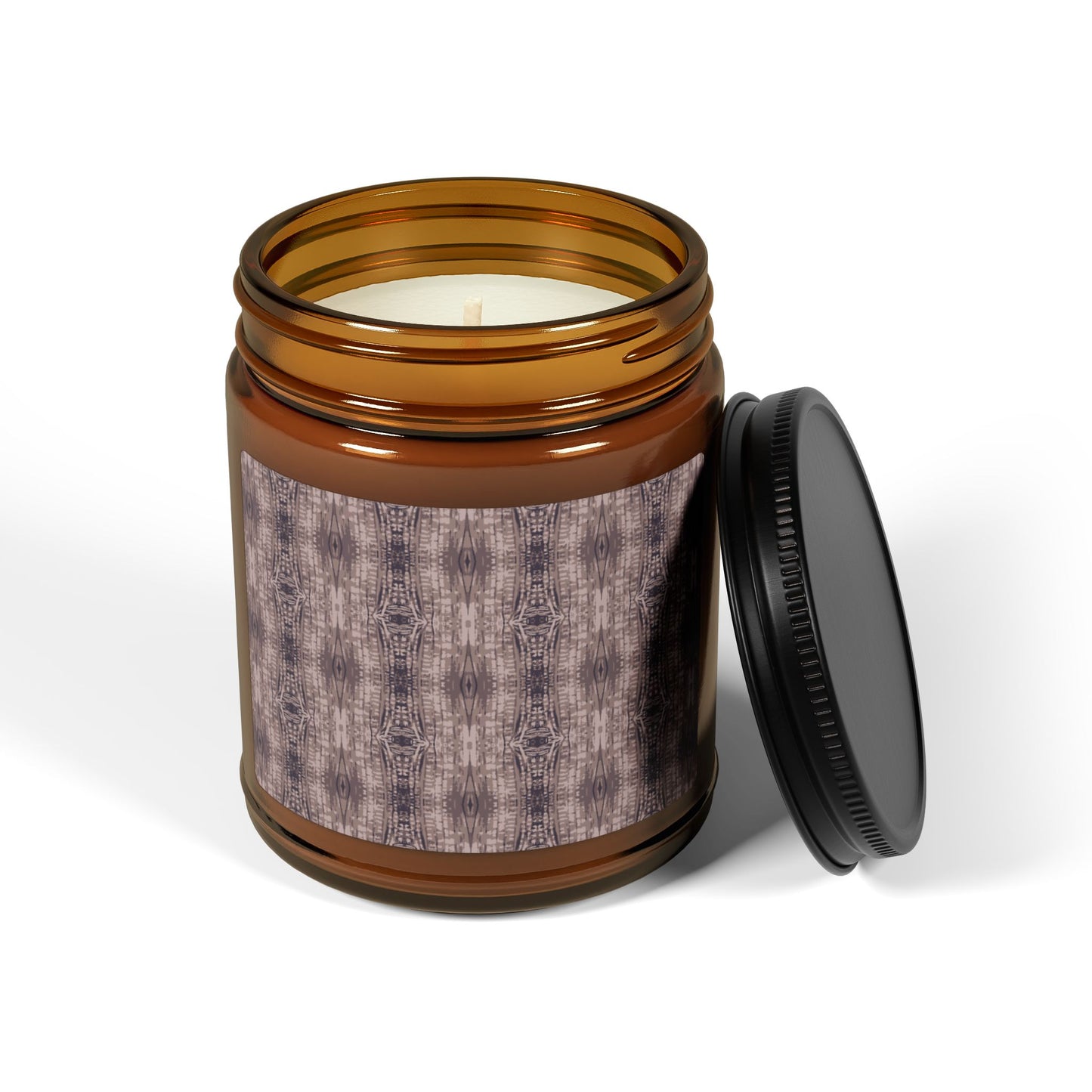 Boho Aromatherapy Soy Candle, Half Bamboo© Fawn, Natural Home Decor, Relaxation Gift, Wellness Candle, Scented Candle for Self-Care, Eco-Friendly Gift
