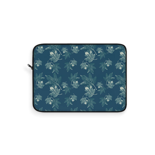 Laptop Sleeve - Oak Leaf Hydrangea© in Teal