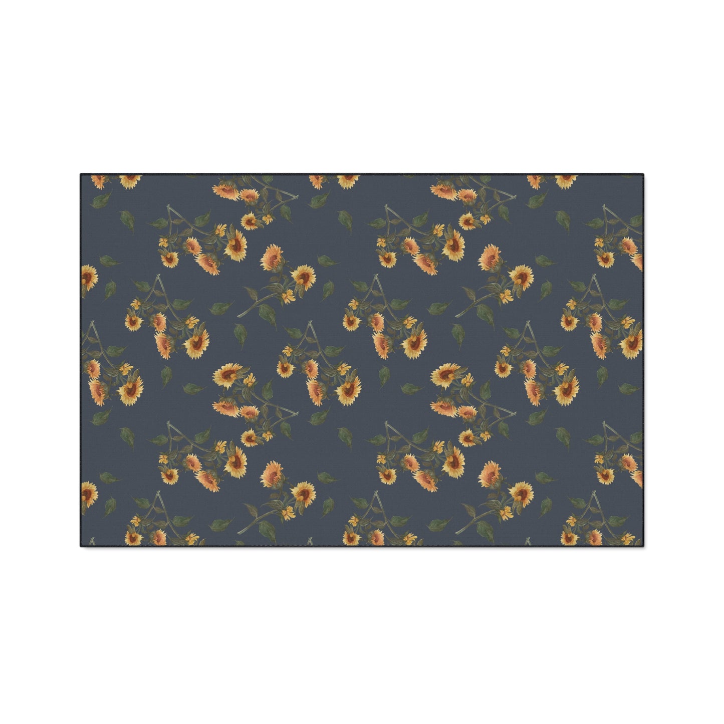 Floral Heavy Duty Floor Mat | Sunflower Debut© Hale, Stylish Kitchen Rug, Durable Entryway Mat, Indoor Carpet, Home Decor, Farmhouse Decor