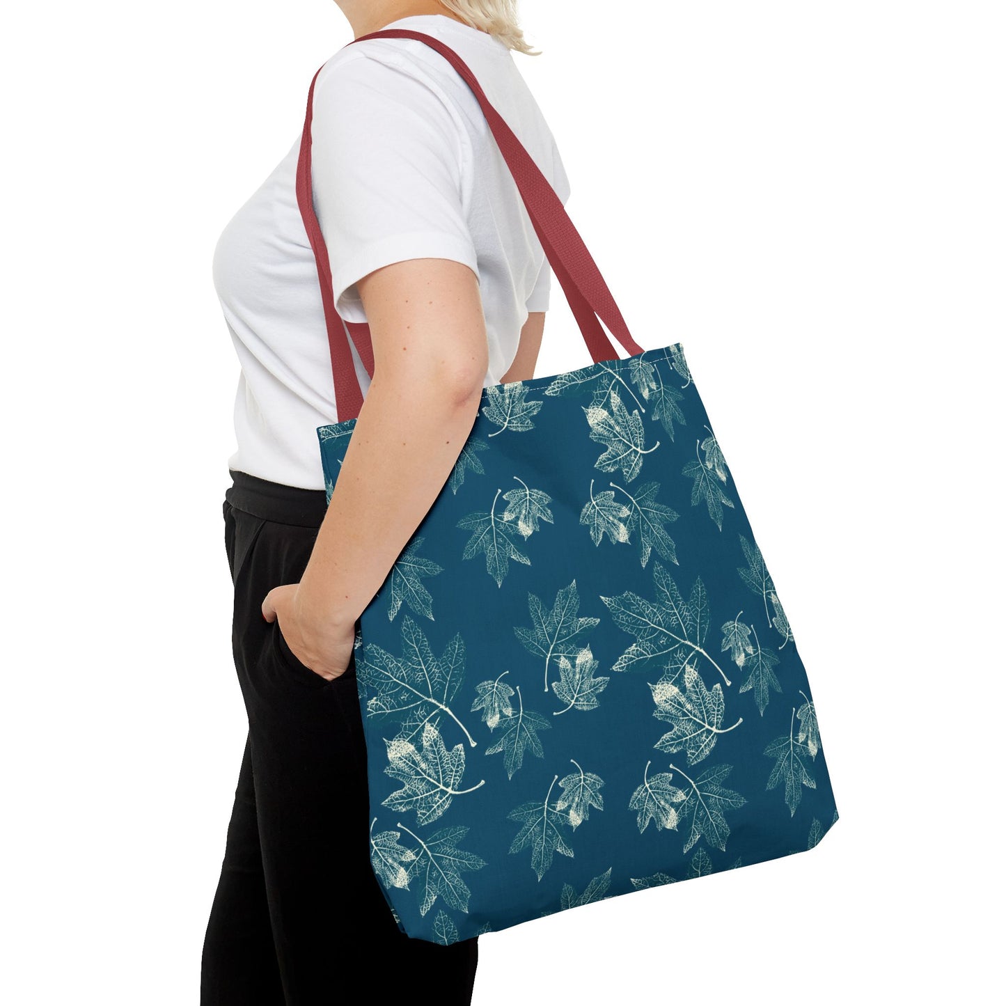 Tote Bag - Oak leaf Hydrangea© in Teal