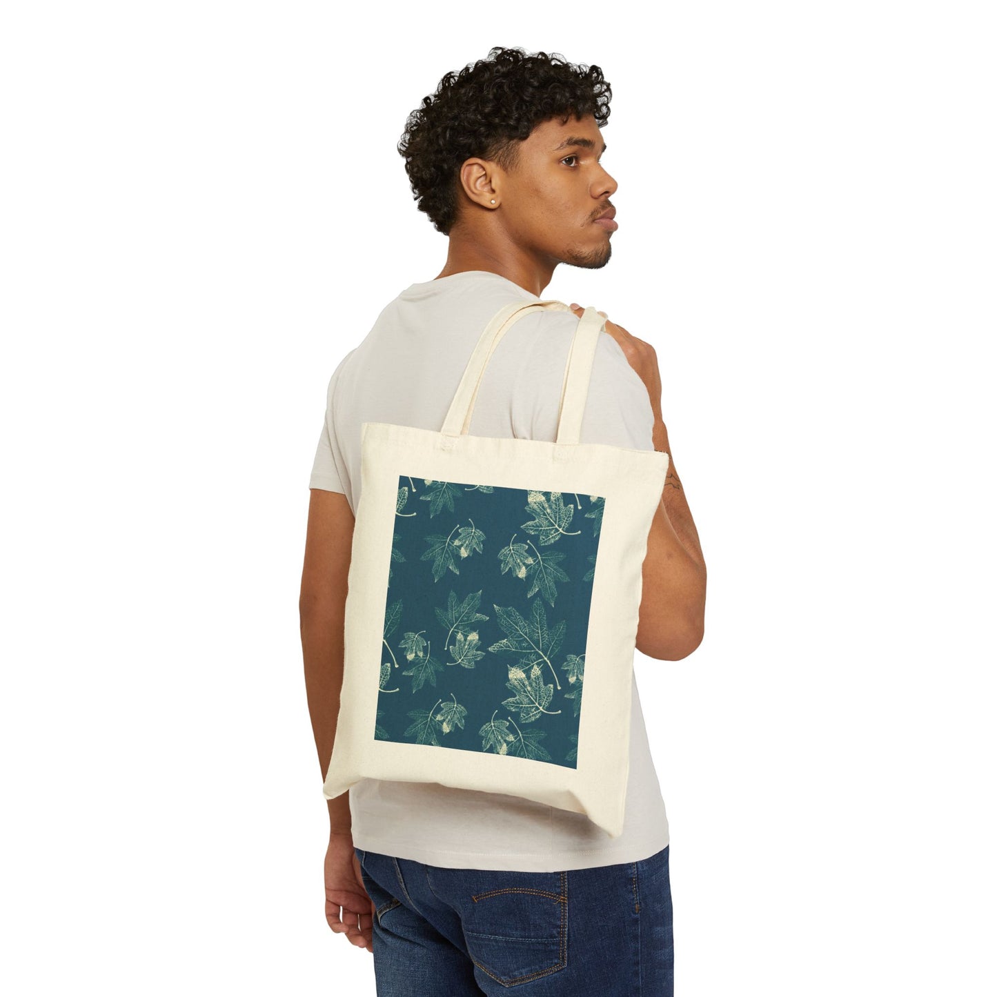 Cotton Canvas Tote Bag - Oak Leaf Hydrangea©