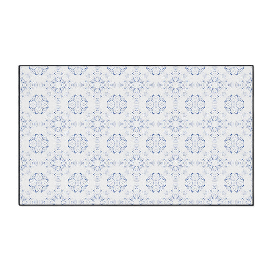 Elegant Heavy Duty Floor Mat - Featuring Batik Scatter© in Blue. Durable Entryway Rug, Non-Slip Kitchen Mat, Cozy Home Décor, Perfect for Holidays & Gifts, Blue Pattern [...]