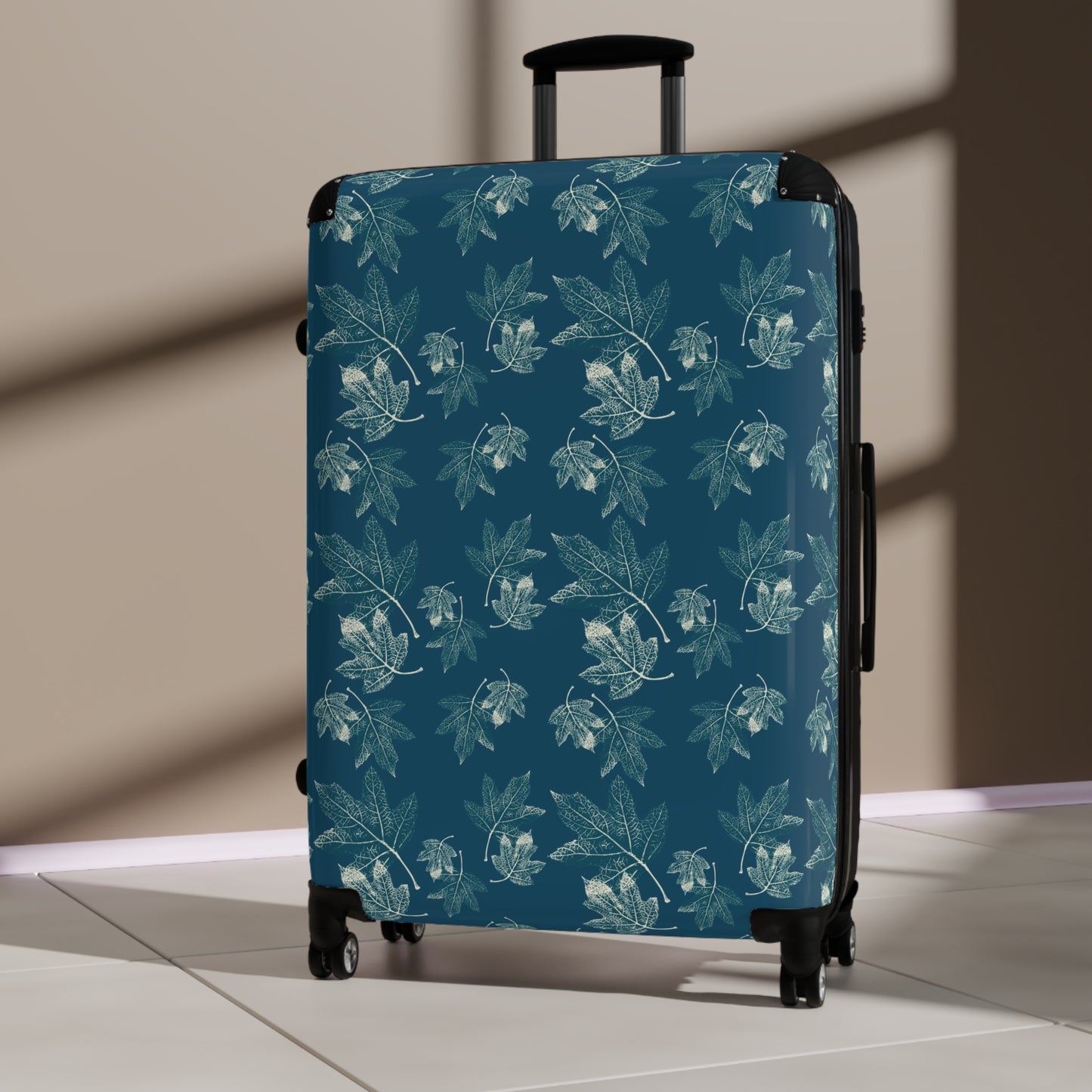 Suitcase - Oak Leaf Hydrangea© in Teal