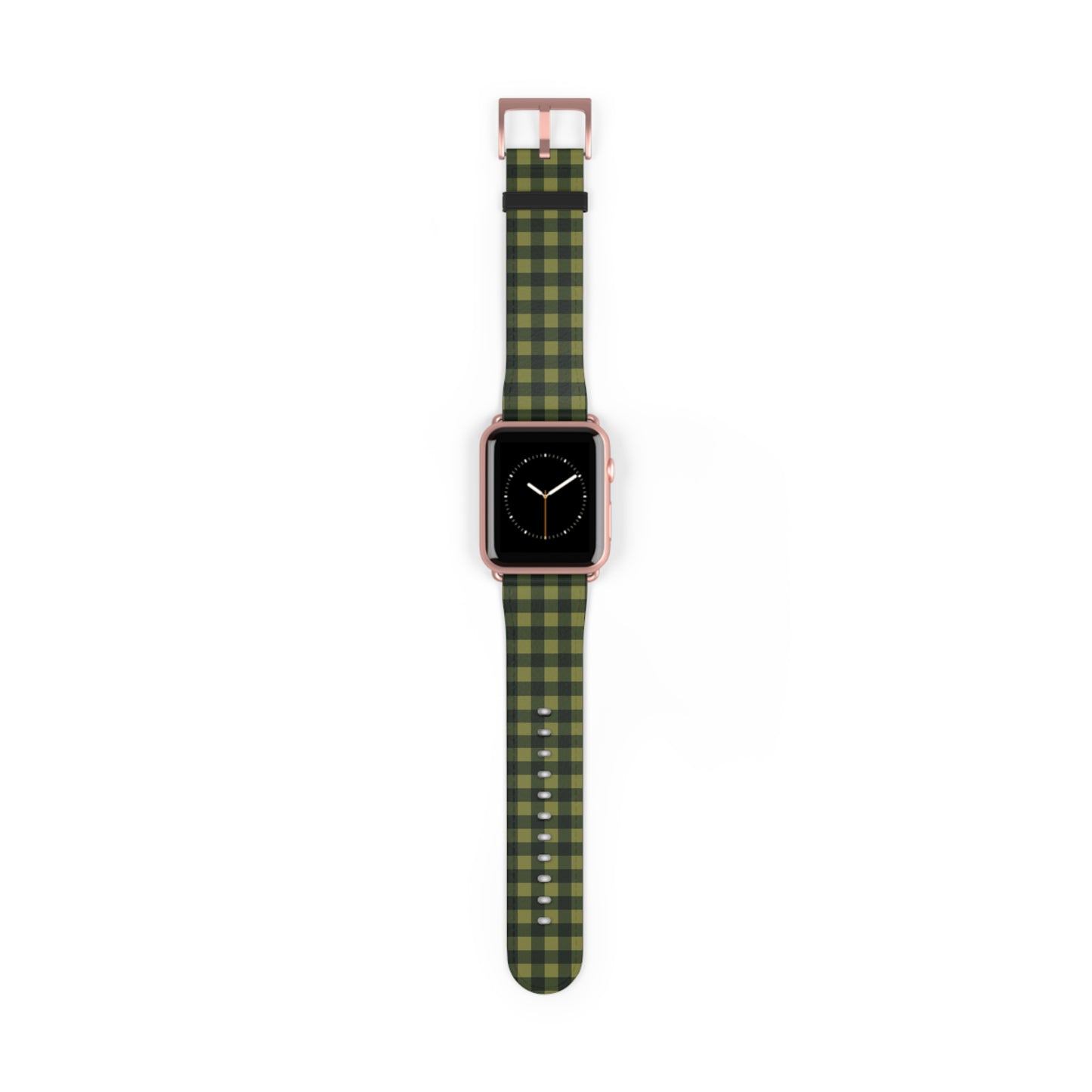Green Buffalo Plaid Watch Band — Lightweight Patterned Apple Watch Strap