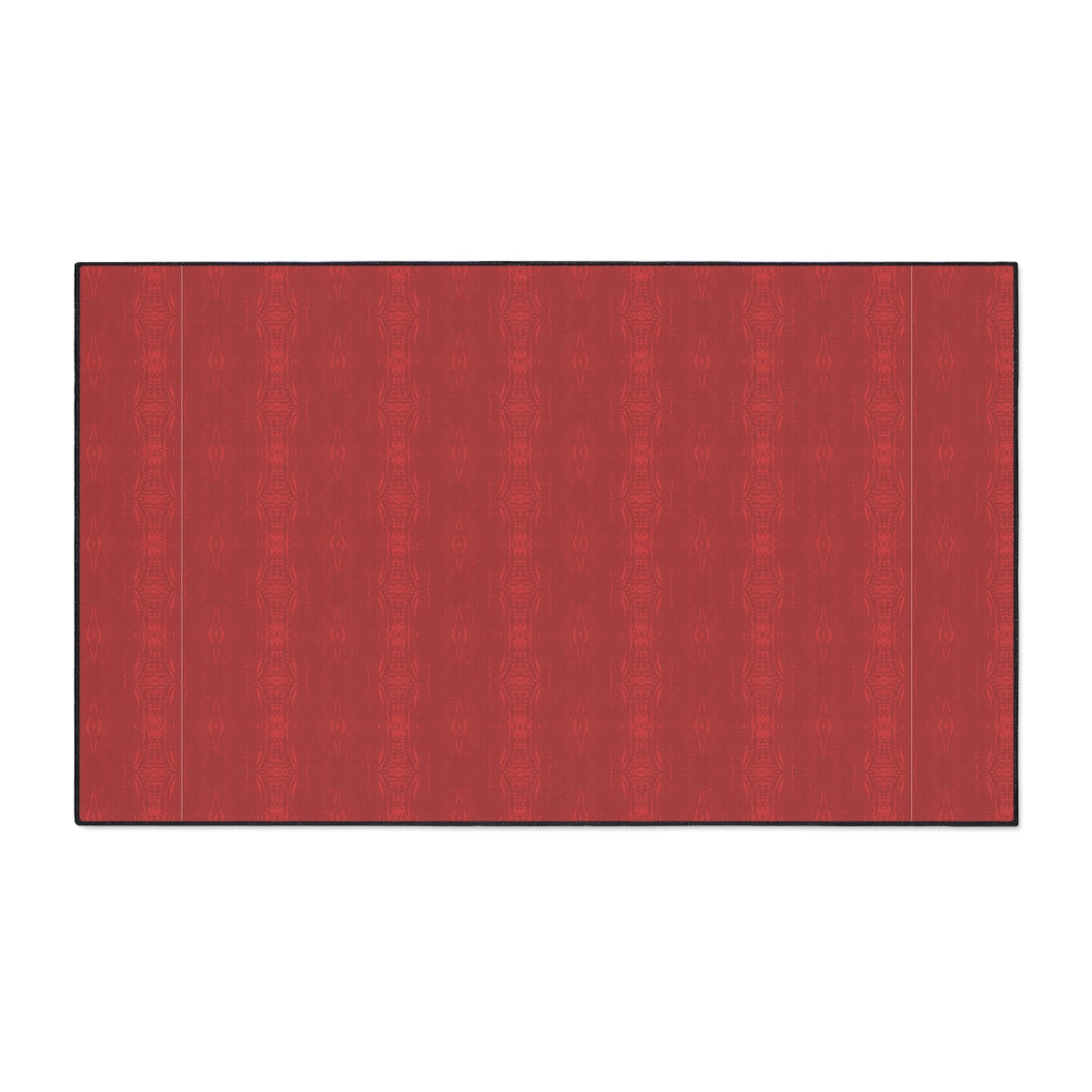 Heavy Duty Floor Mat - Half Bamboo© Deep Red, Durable Entryway Rug, Non-Slip Kitchen Mat, Outdoor Patio Mat, Waterproof Floor Protector
