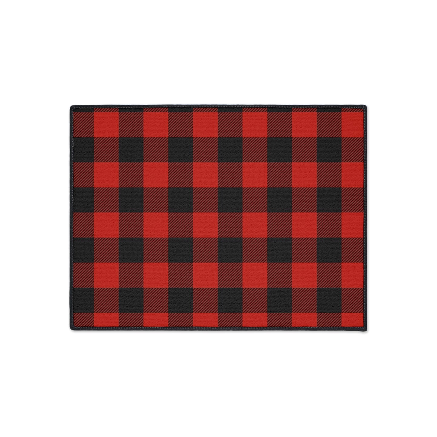 Red and Black Buffalo Check Heavy Duty Floor Mat, Kitchen Rug, Durable Entrance Mat, Outdoor Mat, Cozy Home Decor