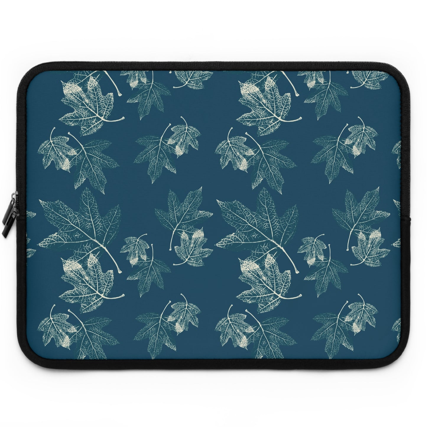 Laptop Sleeve - Oak Leaf Hydrangea© in Teal